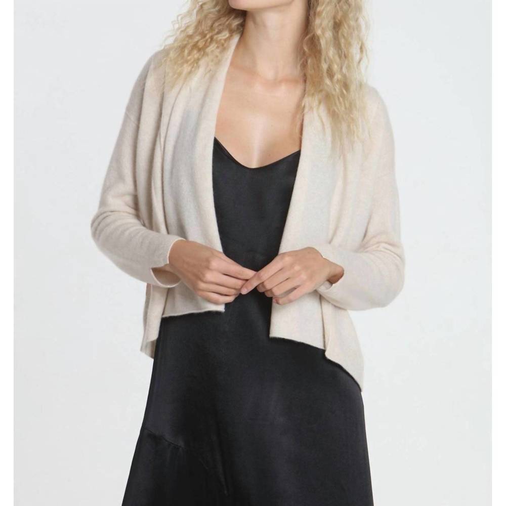 NEW LABEL+THREAD women's carla cross cardigan in dune